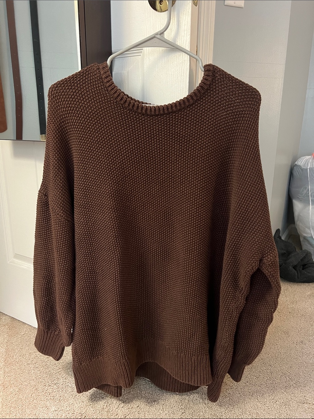 Brown sweater